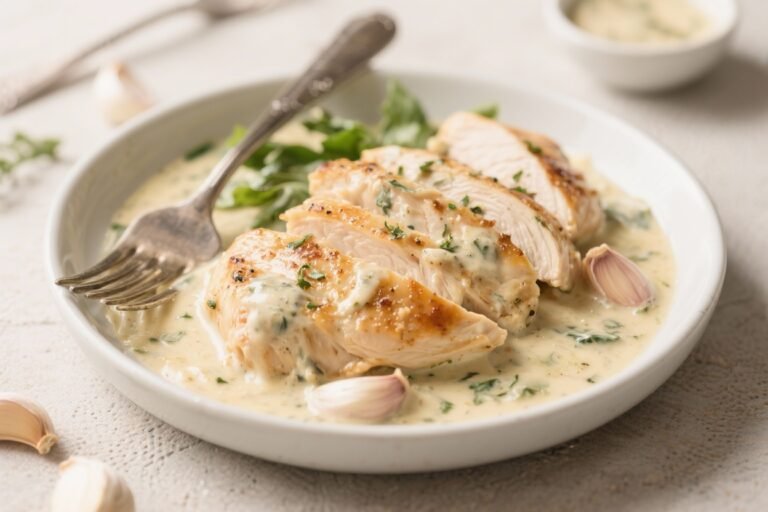 Creamy Garlic Chicken (Low Carb Recipe) – Comforting, Fast, and Flavorful