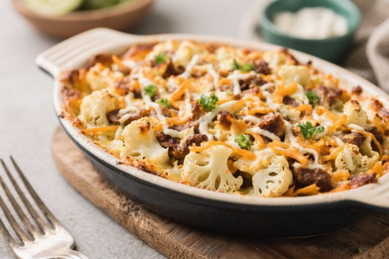 Low Carb Loaded Cauliflower Bake – A Comforting, Crowd-Pleasing Side