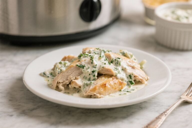 Creamy Ranch Crockpot Chicken – Easy, Comforting, and Full of Flavor