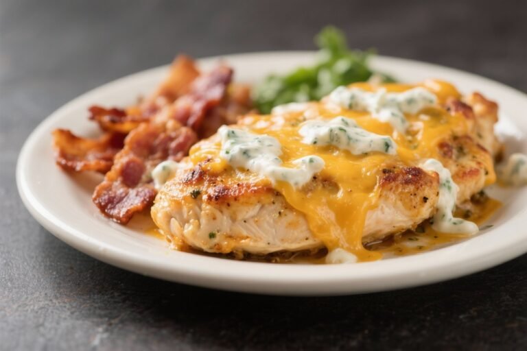 Cheesy Bacon Ranch Chicken (Low Carb Recipe) – Creamy, Comforting, and Easy