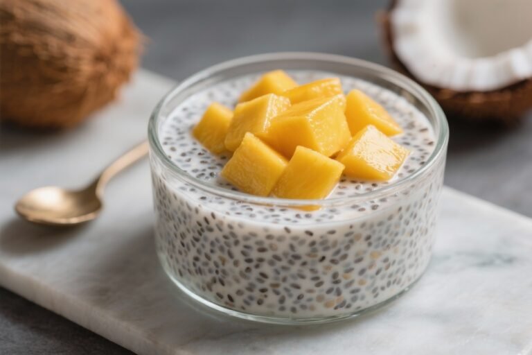 Mango Coconut Chia Pudding – A Bright, Creamy Make-Ahead Breakfast