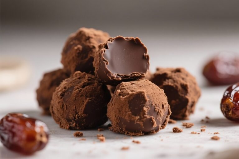 No-Bake Chocolate Date Truffles – Easy, Rich, and Naturally Sweet