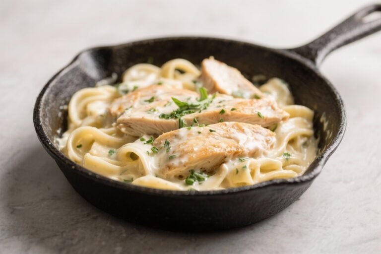 Low Carb Creamy Chicken Alfredo Skillet – Comfort Food Without the Carbs