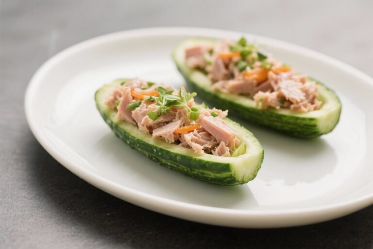 Cucumber Tuna Boats – Fresh, Crunchy, and Satisfying