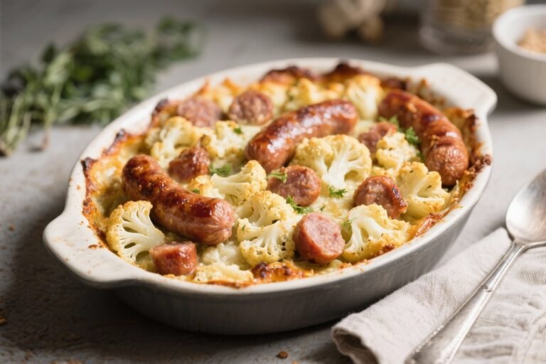 Low Carb Sausage & Cauliflower Bake – Cozy, Satisfying, and Weeknight Easy