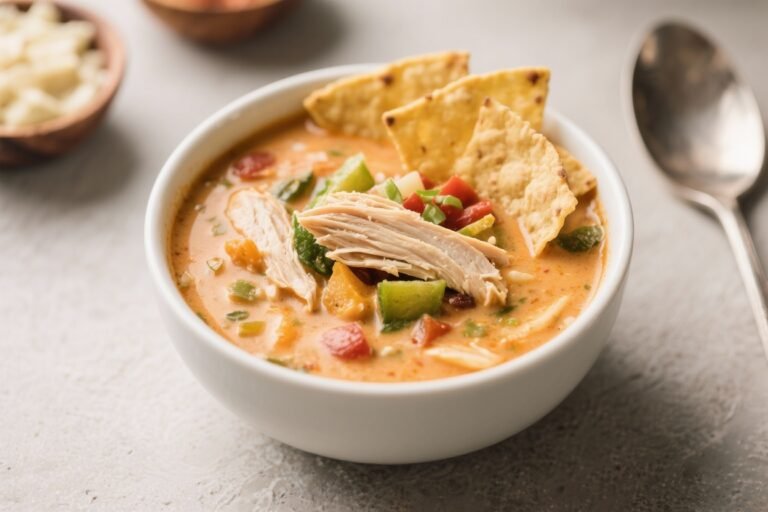 Creamy Chicken Tortilla Soup – Cozy, Flavorful, and Weeknight-Friendly