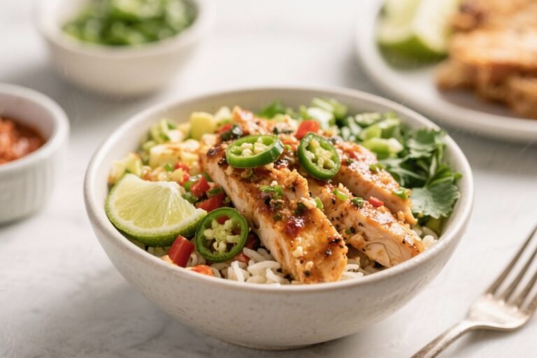 Chili Lime Chicken Bowls – Bright, Zesty, and Meal-Prep Friendly