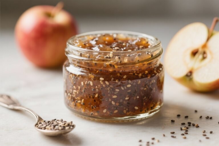 Healthy Apple Chia Jam (No Sugar Added) – Simple, Bright, and Spreadable