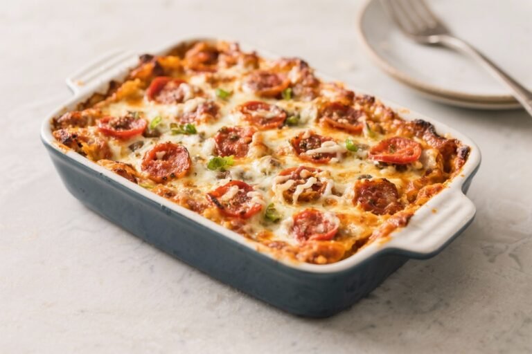 Low Carb Pizza Casserole – Comforting, Cheesy, and Weeknight Friendly