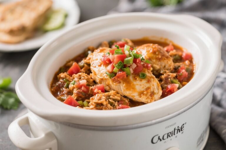 Crockpot Salsa Chicken – Easy, Flavorful, and Foolproof