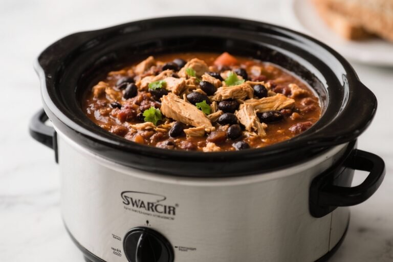 Crockpot Chicken and Black Bean Chili – Hearty, Simple, and Full of Flavor