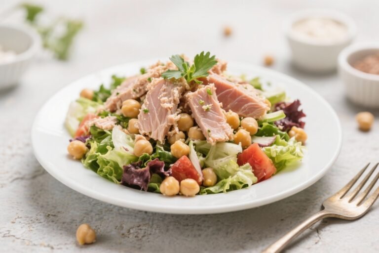 Tuna & Chickpea Protein Salad – Simple, Satisfying, and Ready in Minutes