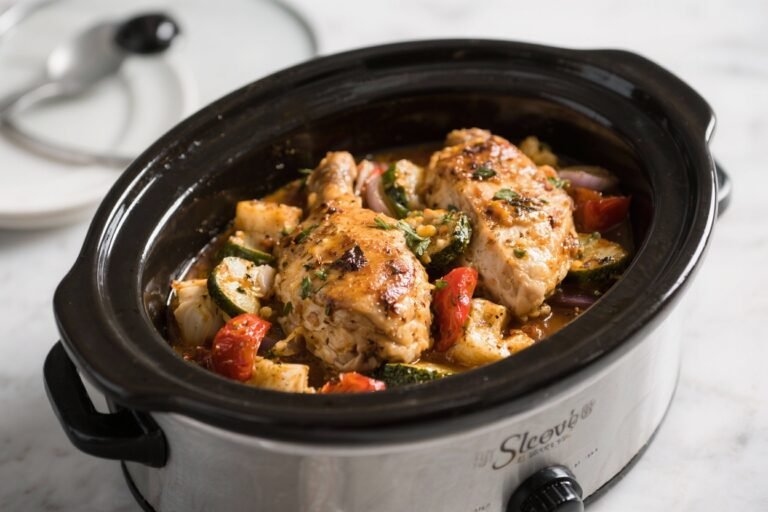 Slow Cooker Greek Chicken – Bright, Easy, and Full of Flavor