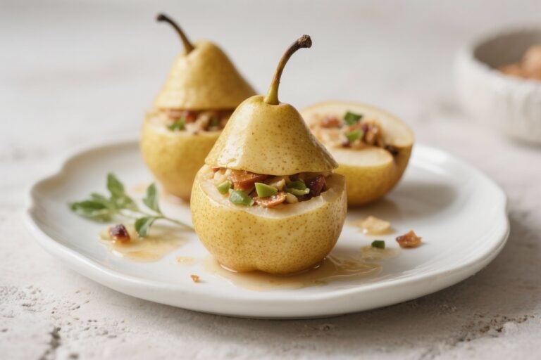 Healthy Apple Stuffed Pears – A Cozy, Naturally Sweet Dessert