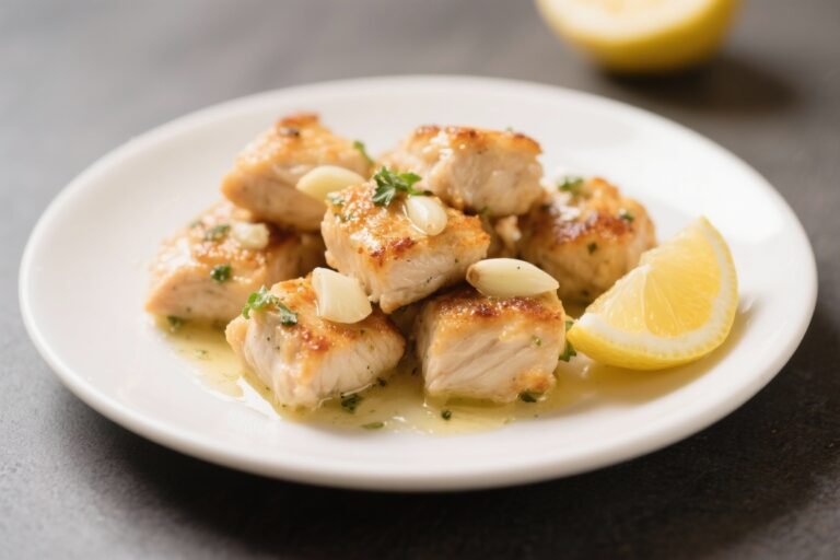 Garlic Lemon Butter Chicken Bites – Quick, Zesty, and Comforting
