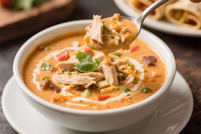 Creamy Chicken Enchilada Soup – Cozy, Comforting, and Easy
