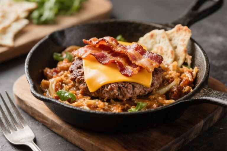 Low Carb Bacon Cheeseburger Skillet – A Fast, Satisfying One-Pan Dinner