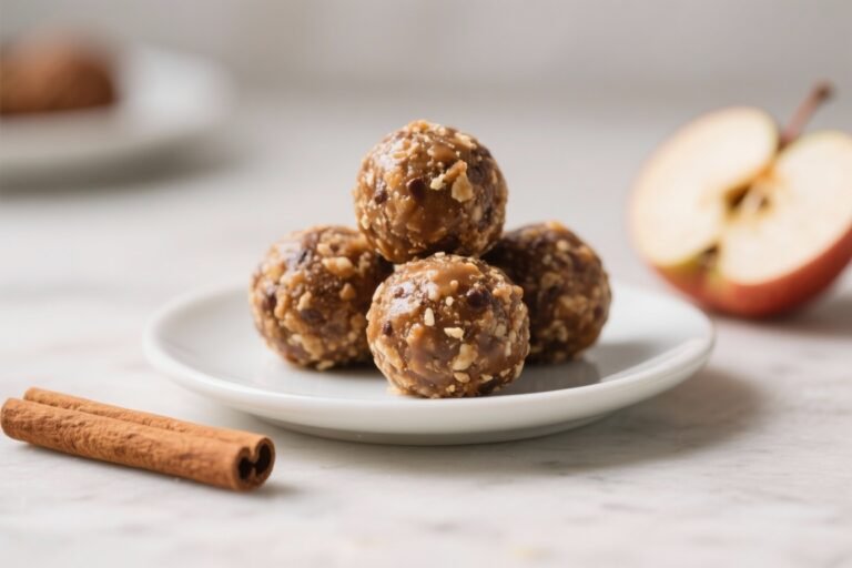 Apple Cinnamon Protein Balls – A Cozy, No-Bake Snack