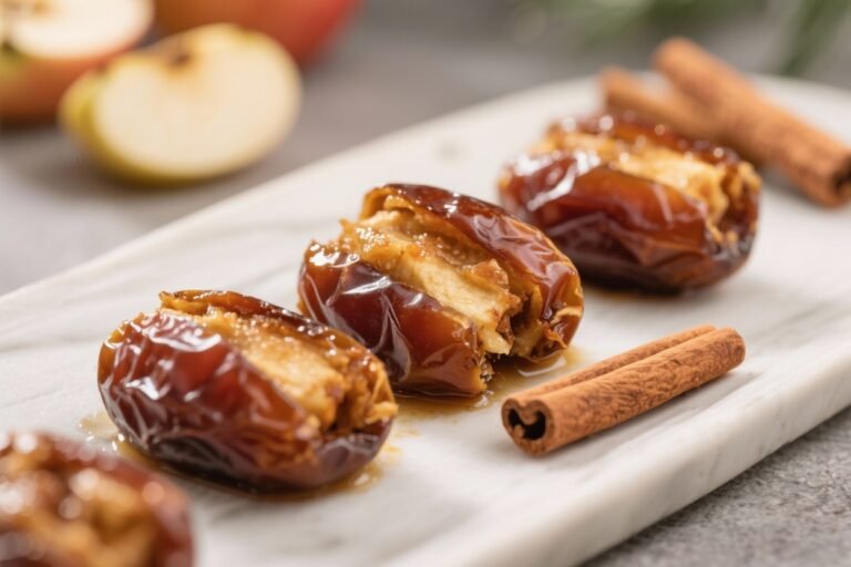Apple Cinnamon Stuffed Dates – A Cozy, Bite-Sized Treat