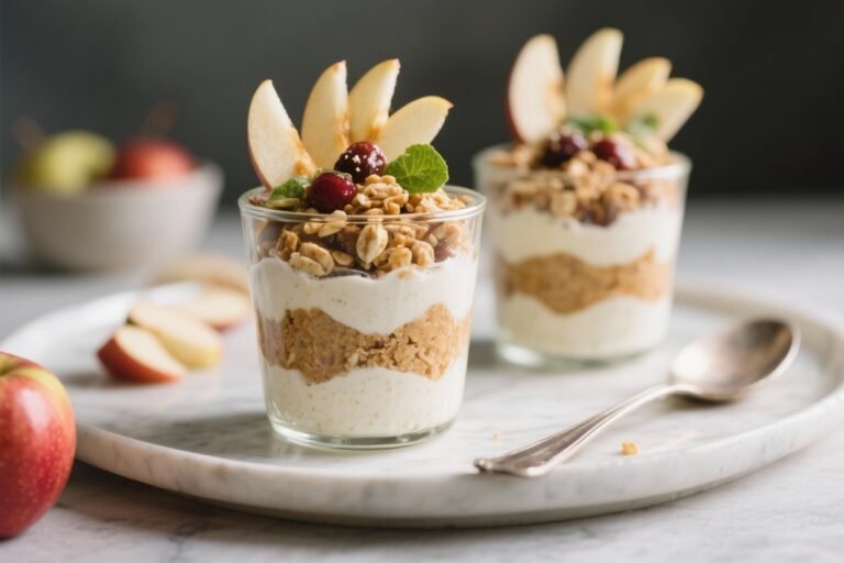 Vegan Apple Breakfast Parfaits – A Bright, Crunchy Start to Your Morning