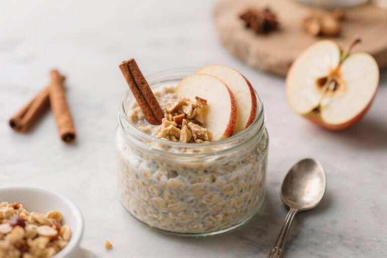 Apple Cinnamon Overnight Oats – A Cozy, Make-Ahead Breakfast