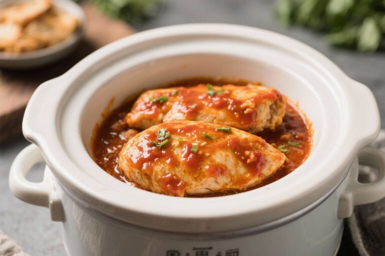Crockpot Buffalo Chicken Breasts – Easy, Saucy, and Weeknight-Friendly