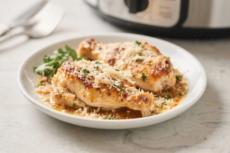 Slow Cooker Parmesan Chicken – Comforting, Creamy, and Easy