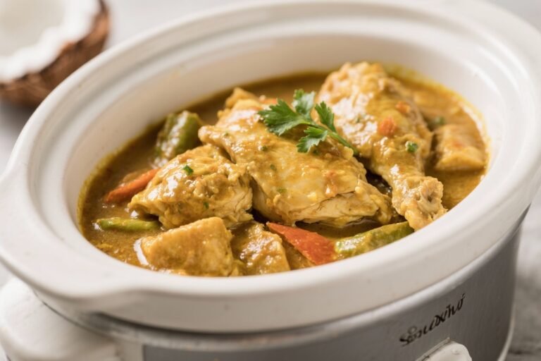Slow Cooker Coconut Curry Chicken – A Cozy, Flavor-Packed Dinner