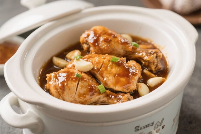 Slow Cooker Honey Garlic Chicken – Easy, Saucy, and Comforting