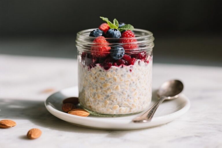 Berry Almond Overnight Oats – A Fresh, Make-Ahead Breakfast