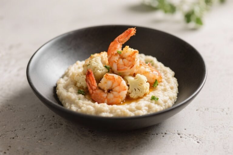 Shrimp & Cauliflower Grits – A Lighter Take on a Southern Classic