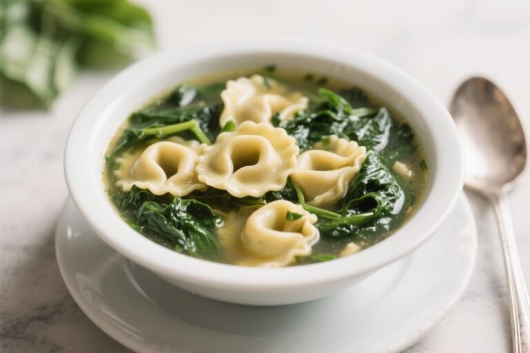 Spinach Tortellini Soup – Cozy, Quick, and Comforting