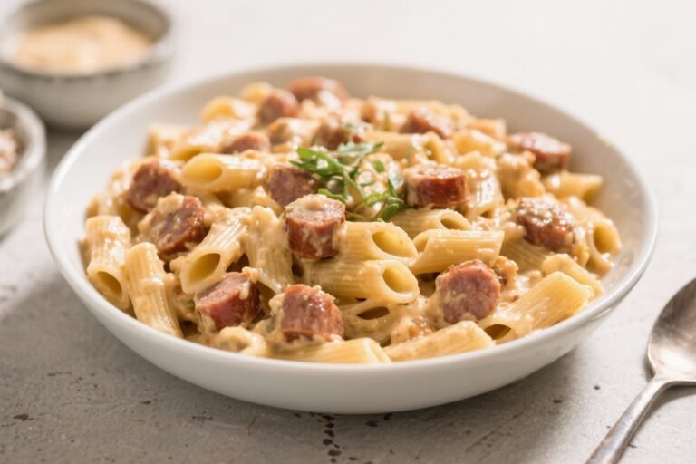 Dump and Go Creamy Ziti With Sausage – A Cozy, No-Fuss Pasta Bake
