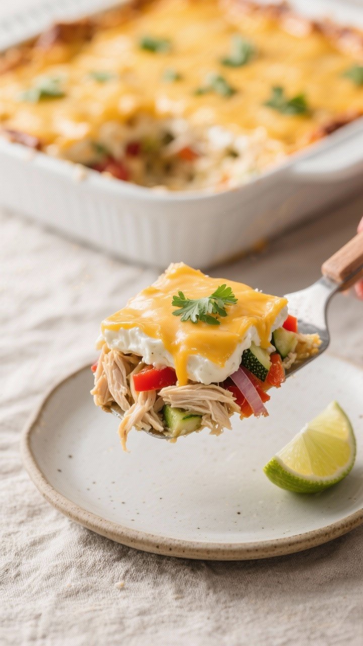 Close-up, shallow depth-of-field action shot of a spatula lifting a square of the fully cooked casse