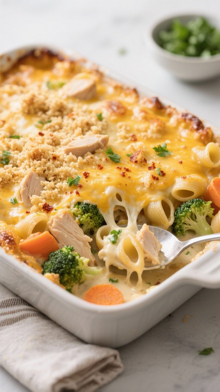 Final dish, close-up detail: Tight, shallow-depth-of-field close-up of a golden, bubbling surface of