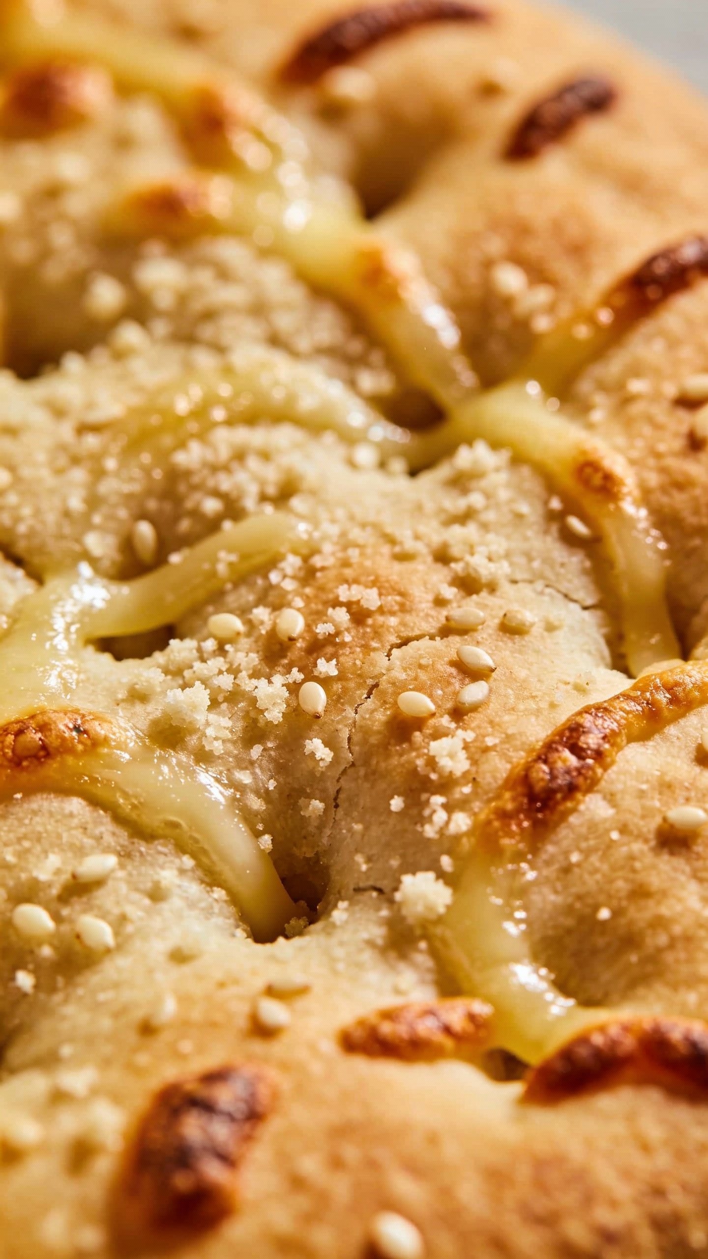 almond flour keto cheese bread crust, macro shot