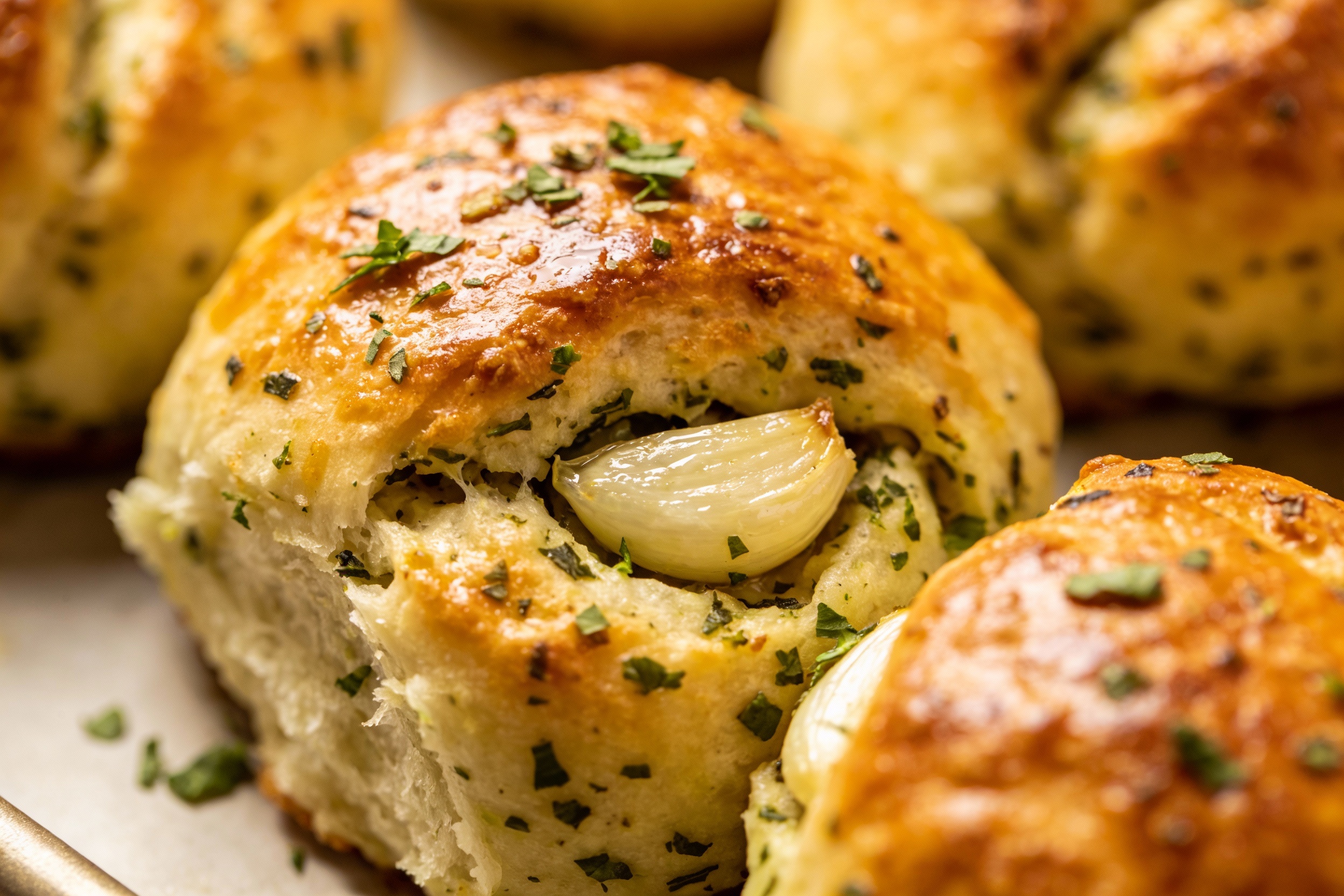 Keto Garlic & Herb Rolls