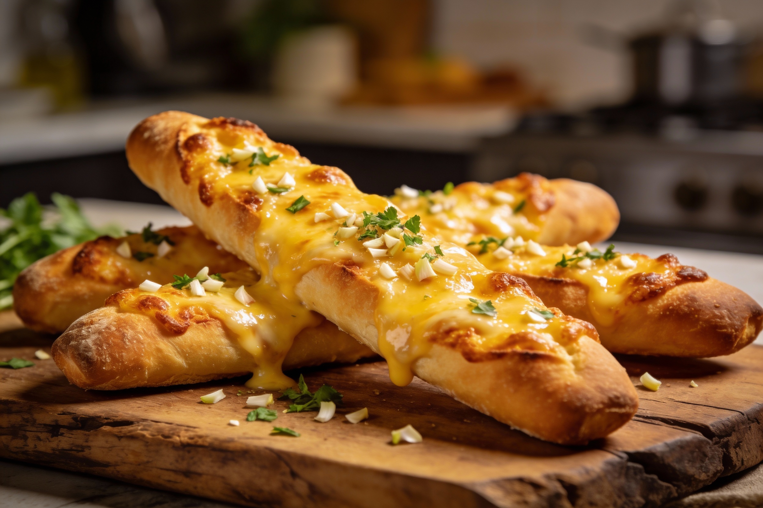 Keto Garlic Cheese Breadsticks