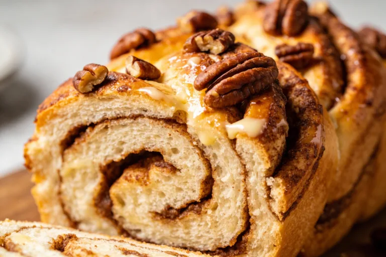 Keto Cinnamon Pecan Swirl Bread