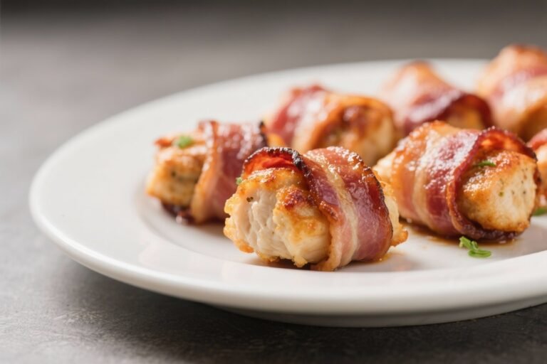 Bacon-Wrapped Chicken Bites – Crispy, Juicy, Crowd-Pleasing Appetizer