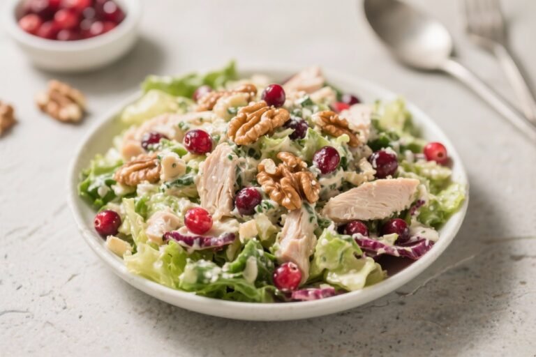Cranberry Walnut Low Carb Chicken Salad – Fresh, Crunchy, and Satisfying