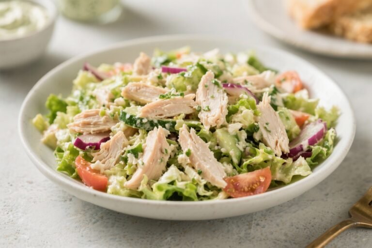 5-Minute Low Carb Chicken Salad (No Mayo) – Fast, Fresh, and Satisfying