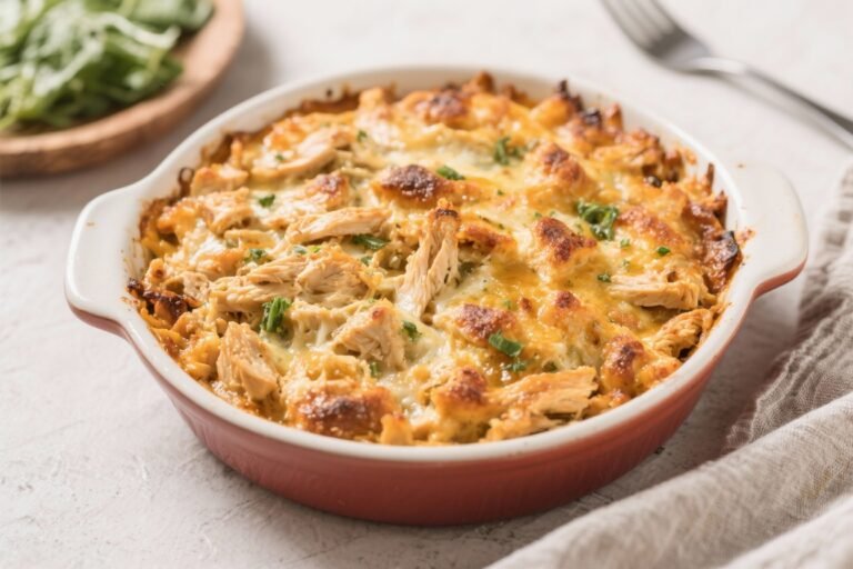 Keto Crack Chicken Casserole – Creamy, Cheesy, and Crowd-Pleasing