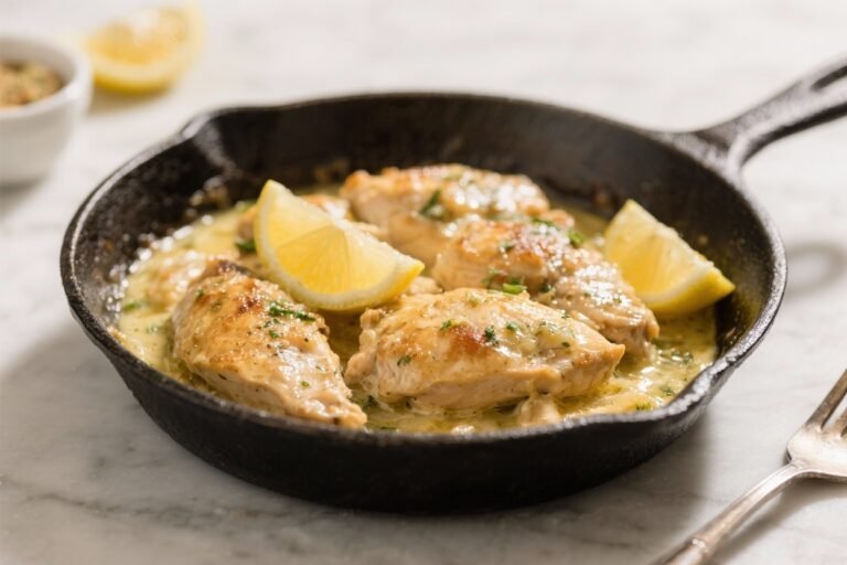 Lemon Butter Chicken Skillet – Bright, Buttery, and Ready in One Pan