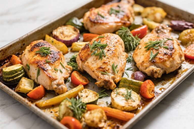 Sheet Pan Herb Chicken and Veggies – A Simple, Flavor-Packed Weeknight Dinner