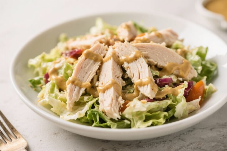 Honey Mustard Low-Sugar Chicken Salad – Bright, Crunchy, and Satisfying