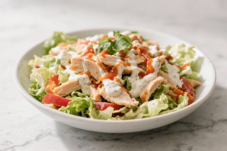 Buffalo Ranch Low Carb Chicken Salad – Creamy, Spicy, and Satisfying