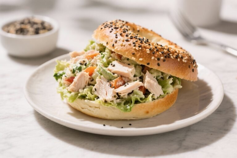 Everything Bagel Low Carb Chicken Salad – Creamy, Crunchy, and Easy