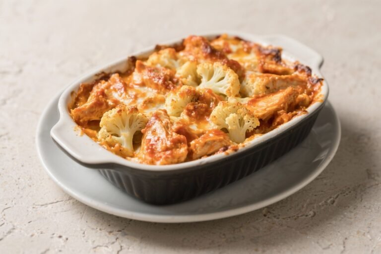 Buffalo Chicken Cauliflower Casserole – A Cozy, Spicy Weeknight Favorite