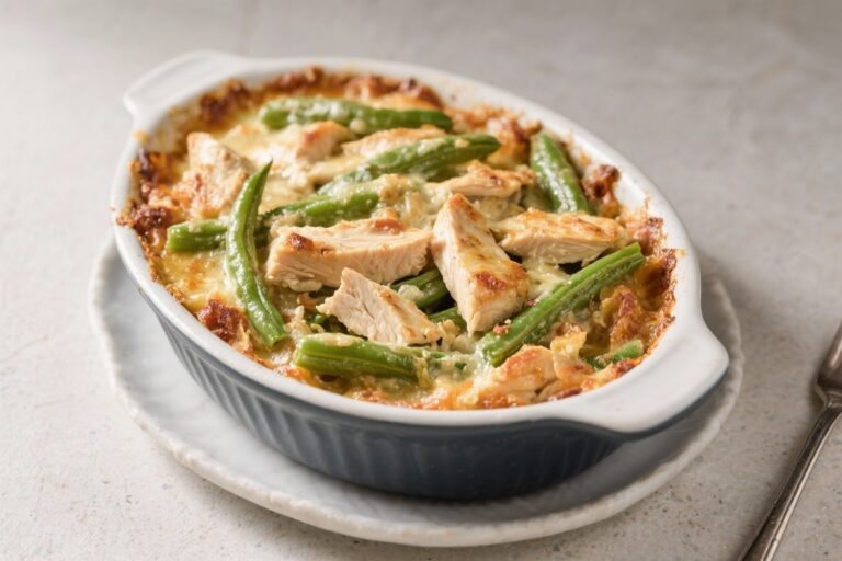 Keto Chicken & Green Bean Casserole – Creamy, Comforting, and Low-Carb